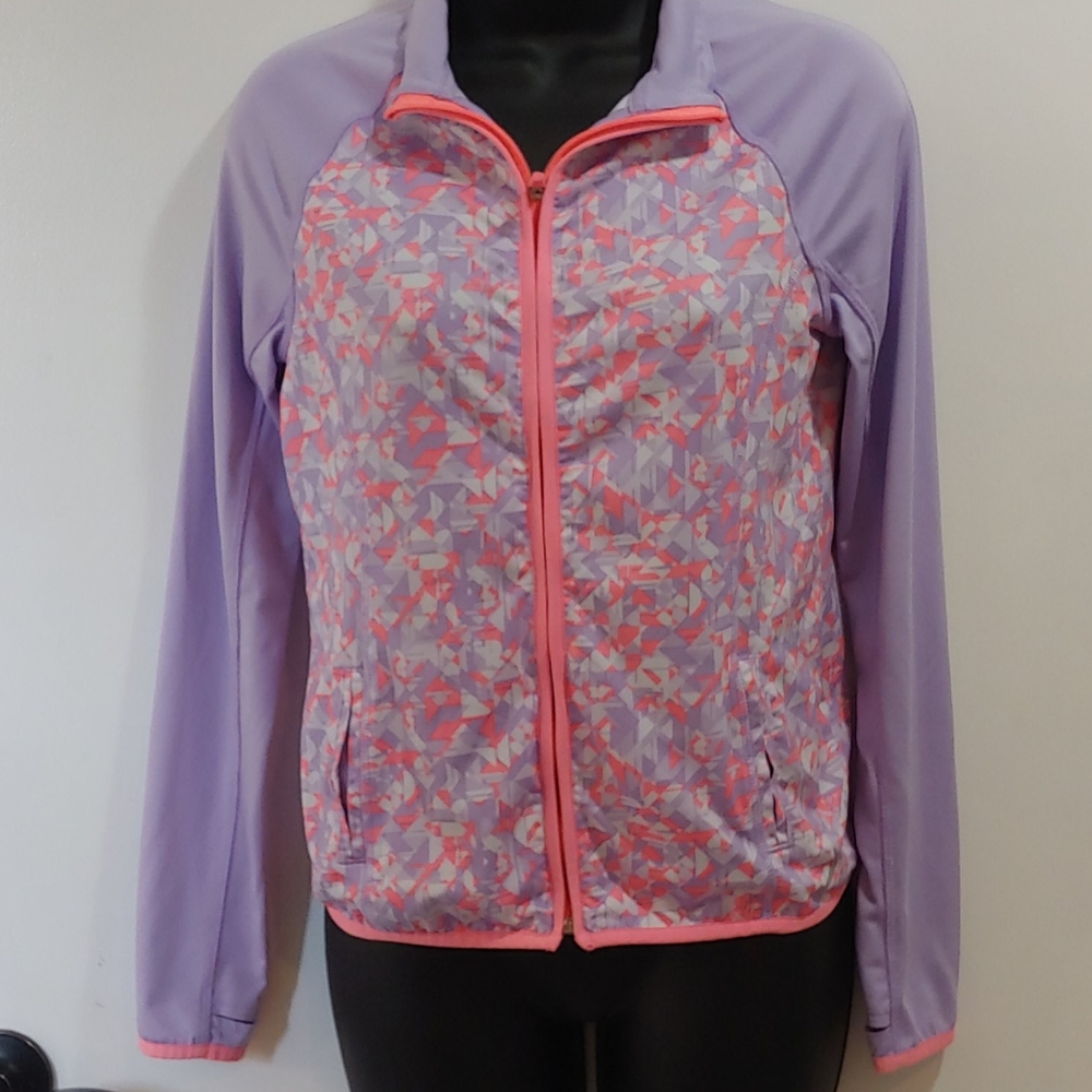 Girls zip up athletic top